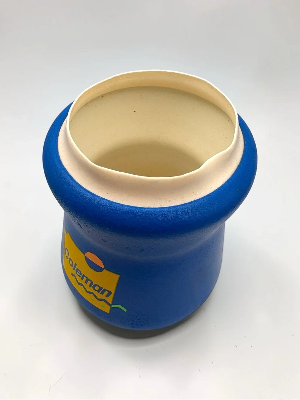 Vintage Coleman Tuffoam Koozie Insulated Can Cooler Blue Retro Springfield, MO - Picture 5 of 16